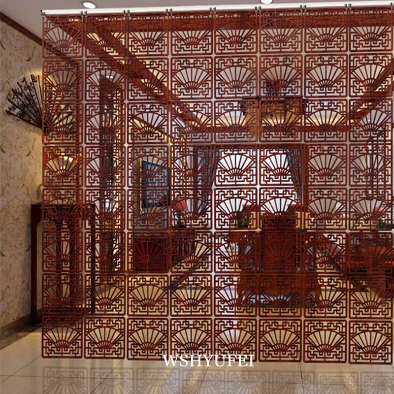 Azulejos modernos de madera maciza minimalista sala de estar Escudo de partición Pared de entrada colgante dormitorio paneles de pared plegables decorativos Azulejos modernos de madera maciza minimalista sala de estar Escudo de partición Pared de entrada colgante dormitorio paneles de pared plegables decorativos