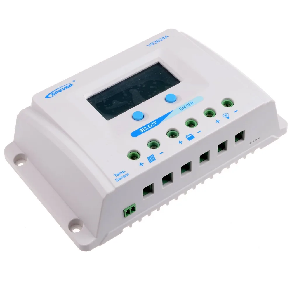 

30A PWM ViewStar AU Solar Controller 12V/24V/36V/48VDC Auto Battery Charge Regulator VS3024AU VS3048AU Epever Solar Regulator