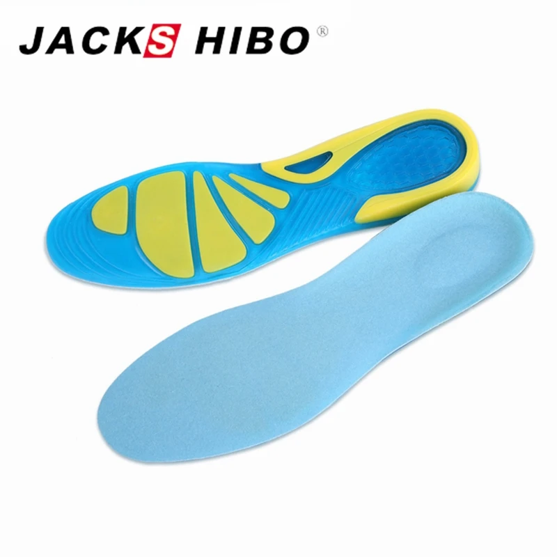 

JACKSHIBO Silicone Pad Shoes Insoles Orthotic Heel Support Pads for Men and Women Shock Absorption Insoles Height Increasing