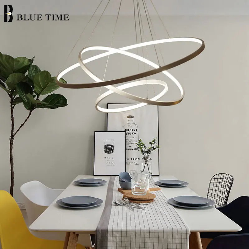 

Top Sale Hanging Lamp Modern LED Pendant Lights For Living Room Dining Room Bedroom White&Black&Golden&Silver LED Pendant Lights