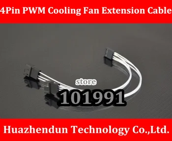

Hot Sell 2PCS/LOT Silver Plating Cable 4PWM 4Pin Cooling Fan Extension Cable 20CM 24AWG Y type cable