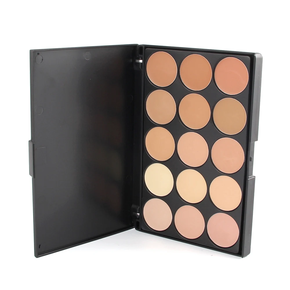 New Professional 15 Color Foundation Make-up Concealers Palette With Brush Makeup Concealer Camouflage Cream Eye Face Cosmetic (2)