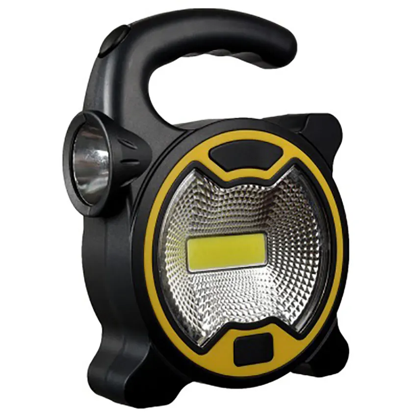 

COB LED Working Light Emergency Spotlight Lamp With Flashlight Outdoor Camping Hiking Tent Handheld Lighting Portable Lantern
