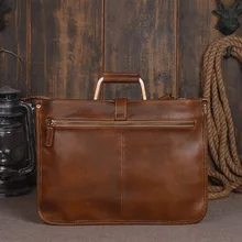 Сумка из натуральной кожи, мужская сумка-портфель, Вместительная деловая сумка-мессенджер, мужские сумки, кожаная сумка-портфель