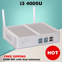 328 Mini PC Multimed Маленький TV Box Haswell Intel Nuc i3 4005U Windows 10 HTPC Безвентиляторный Компьютер Windows usb3.0
