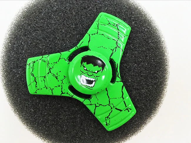 

EDC Toys Triangular Hulk Hand Spinner Metal Profession Spiderman Spinner ADHD Tri Spinner