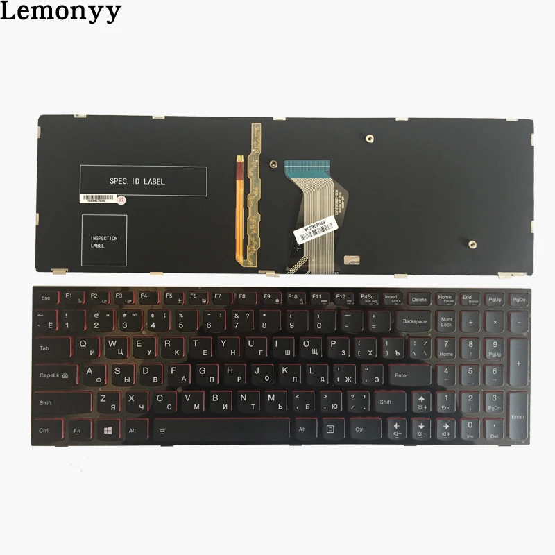 Новая русская клавиатура для lenovo Y590 Y500 Y510P RU Ноутбук с каркасом ноутбука