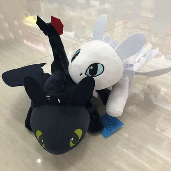 

Hot style 30cm How to Train Your Dragon 3 plush Toys Toothless light Fury Anime Figure Night Fury Dragon Doll Toy Children