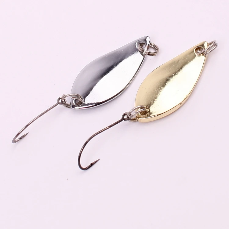 5g 3cm spoon fishing lure blade lure gold silver metal sequins sea