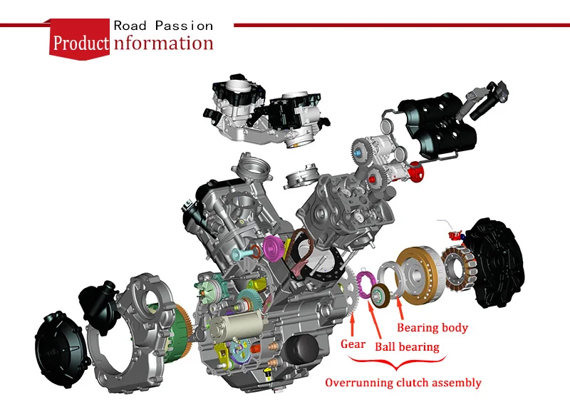 Road Passion мотоцикл в одну сторону стартер сцепления Шестерни в сборе комплект для BMW F650 92-96 F650CS 00-05 G650X 07-10 F650GS ввиде горшка 01-11