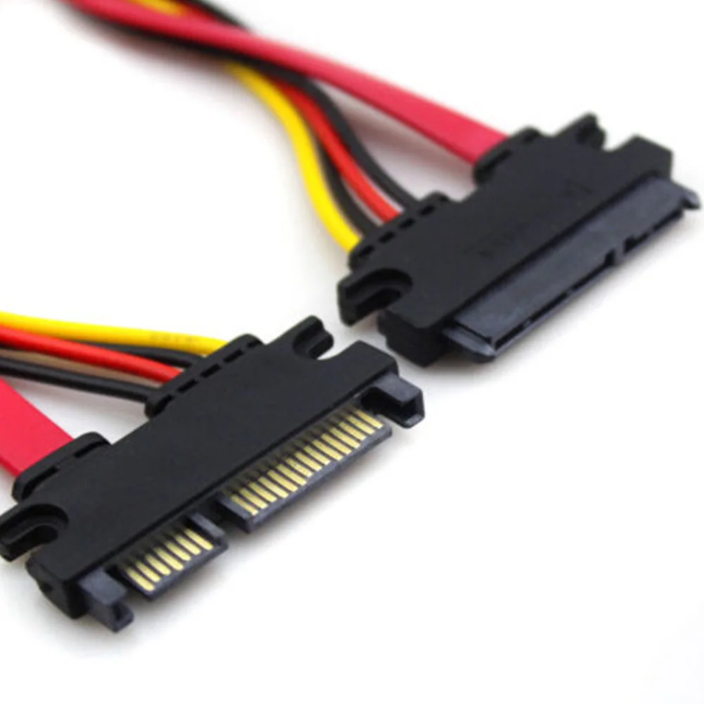 

30cm 7+15 Pin Serial ATA SATA Data Power Combo Extension Cable Connector Conterver Hard Drive Connecting Wire