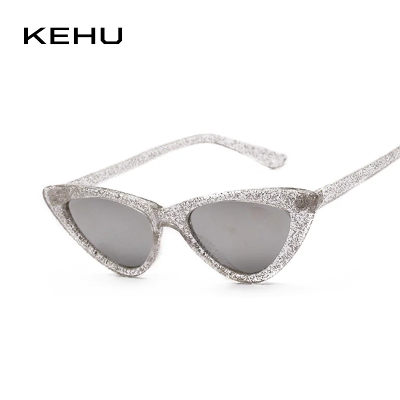 

KEHU Lady Cat Eye Sunglasses Triangular Cat Eyeglasses One Eyewear Frame Vintage Trend Sunglasses Designer Design UV400 K9587