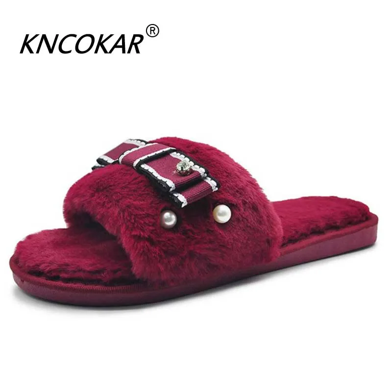 Новые Домашние хлопковые тапочки KNCOKAR для осени и зимы новая спальня модные