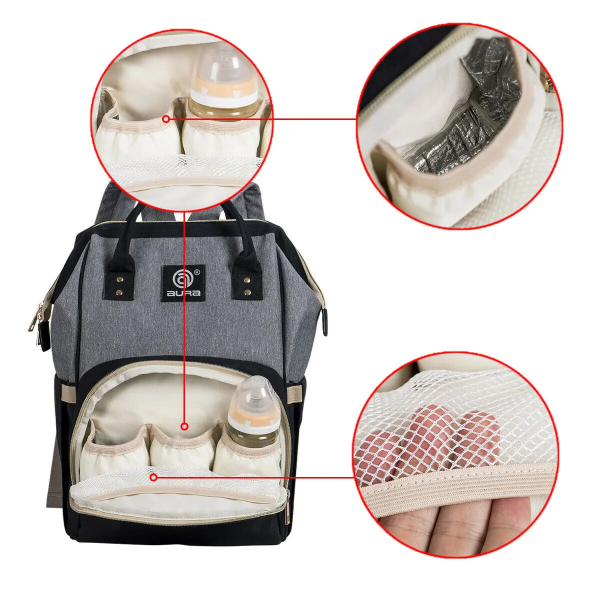 

Mummy Maternity Nappy Diaper Bag Large Size Capacity Baby Bag Travel Backpack Oxford Cloth / Polyester / Wateproof Nylon