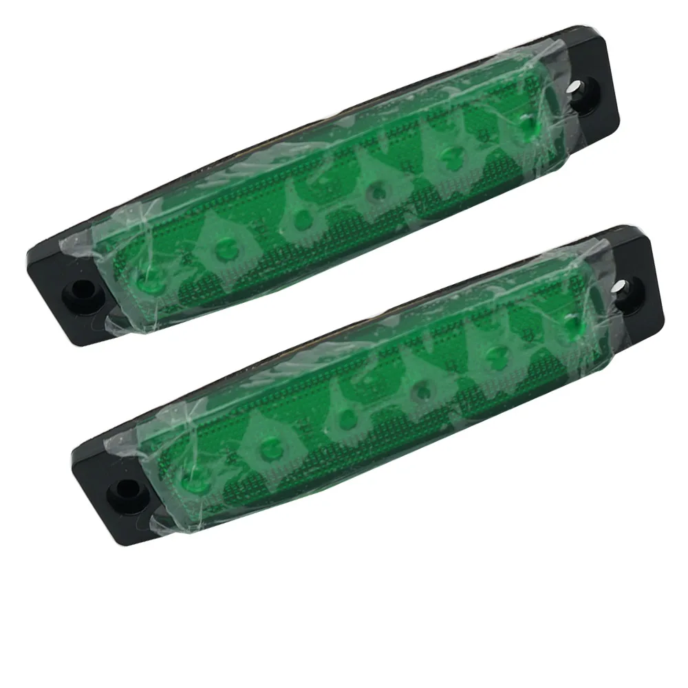 10 шт./30 шт 6 SMD СВЕТОДИОДНЫЙ Грузовой автомобиль Прицеп Боковые указатели поворота