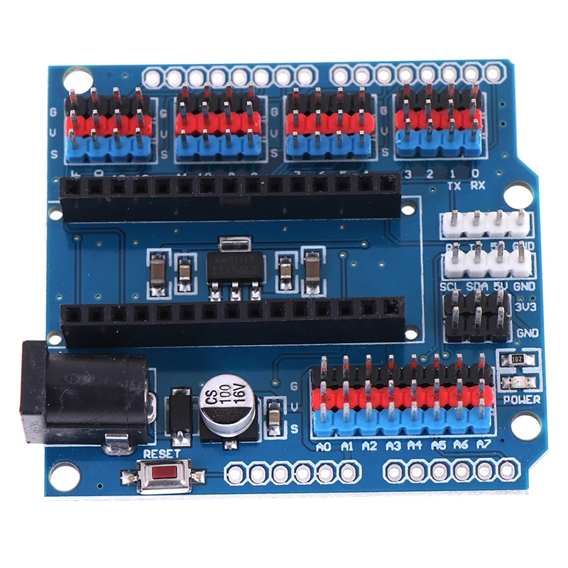 

Module For Arduino Nano v3.0 3.0 I/O IO Expansion Board Micro Sensor Shield Module Uno R3 Leonardo one