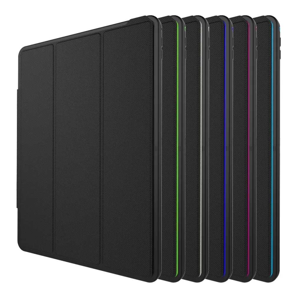 Для iPad Air 2 mini 3-Слои Smart Cover Чехол-гибрид 360 полная защита ПК+ ТПУ повышенной прочности и защищенности противоударный ТПУ+ ПУ раскладной стенд жесткий планшетный ПК чехол