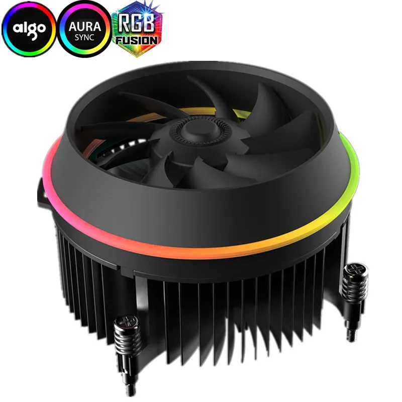 Darkflash shadow TOP-FLOW кулер для процессора 3P-5vAURA SYNC TDP 280W PWM 4pin двойное кольцо светодиодный RGB вентилятор Радиатор кулер для intel LGA 115x - Цвет лезвия: RGB colorful