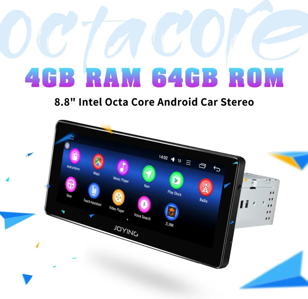 Best JOYING Android 8.1 car radio 4GB RAM & 64GB ROM GPS navigation car audio player 8.8" IPS display universal support fast boot/SWC 9 Best JOYING Android 8.1 car radio 4GB RAM & 64GB ROM GPS navigation car audio player 8.8" IPS display universal support fast boot/SWC 9