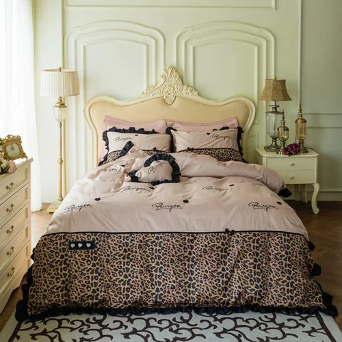 leopard print cot sheets
