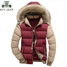 Брендовые мужские парки размера плюс 5XL, Толстая теплая зимняя куртка, Мужская ветрозащитная Повседневная хлопковая парка с меховым капюшоном, hombre invierno Veste Homme