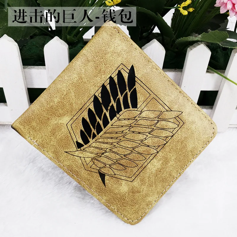 

Folding Type Wallet/ CoinPurse Printed With Anime Attack on Titan/My Neighbor Totoro/Captain America/ONE PIECE/Sword Art Online