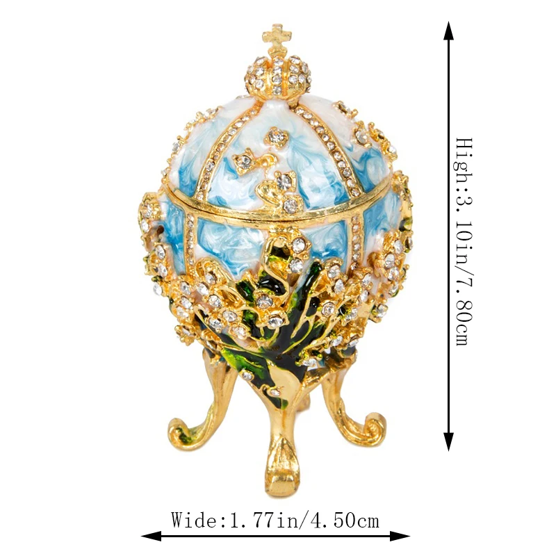 QIFU Новое поступление домашний декор Faberge яйцо 1898 ландыши копия яйца для домашнего декора