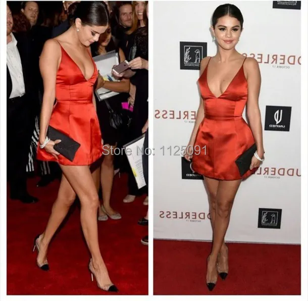 Sexy-V-Neck-Spaghetti-Strap-Orange-Red-Satin-A-Line-Mini-Short-Celebrity-Dress-Selena-Gomez (3).jpg