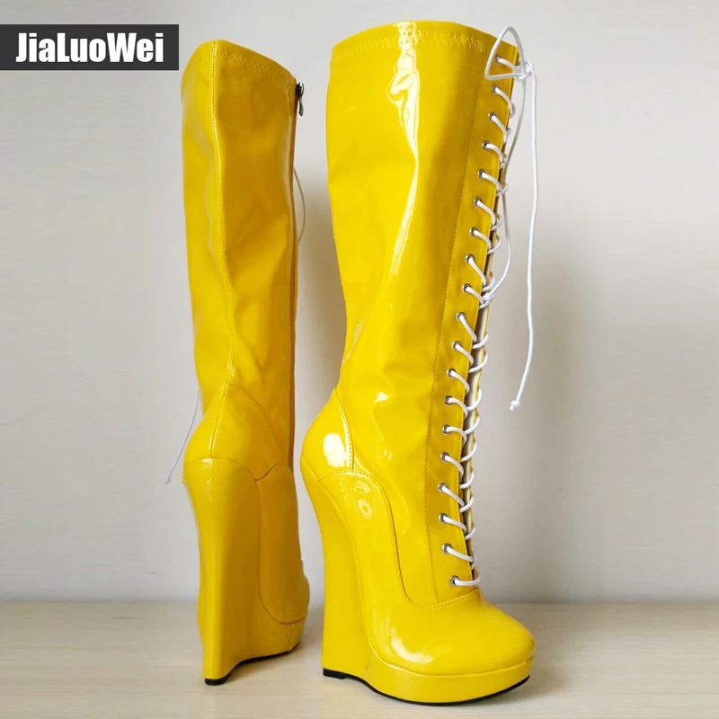 Haut Lacets Genou Sexy 7 Bottes Cuir