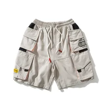 Летние рабочие шорты мужские Свободные повседневные спортивные пять брюки мужские летние новые Брендовые брюки ins