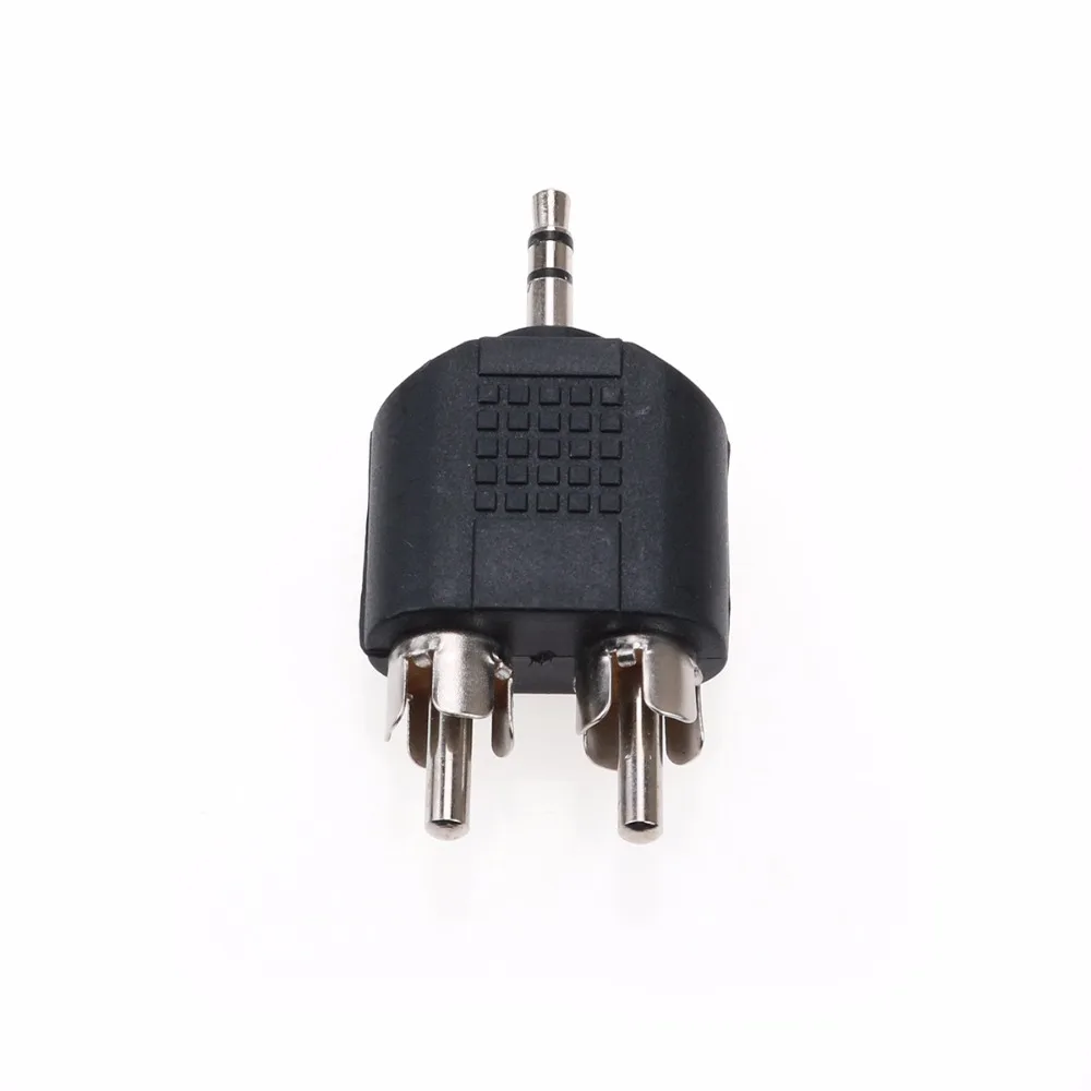 JCD отклонения в размерах на 1 2 RCA разъем 3 полюсный 5 мм Jack стерео штекер для 2xRCA