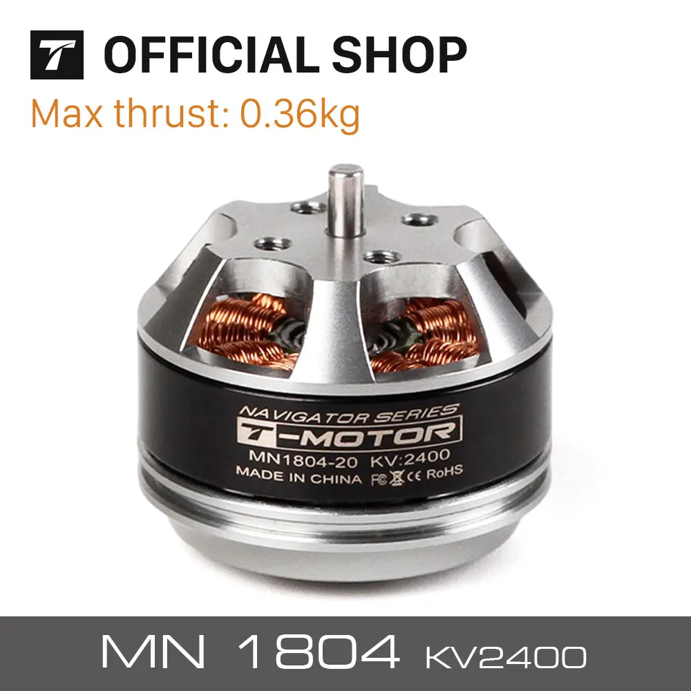 

T-motor MN1804 KV2400 Outrunner Brushless Motor for heavy Multicopter Multi-rotor Qoadcopter UAV Drones Boats