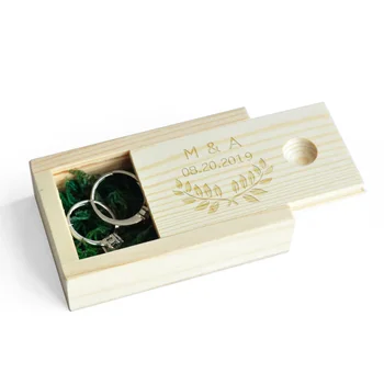 

Personalised Initials Wedding Ring Box,Wedding Box,Wooden Ring Box,Engagement Proposal Custom Ring Holder,Ring Bearer