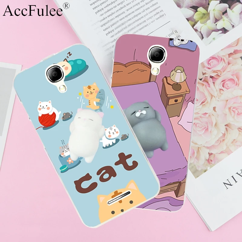 

For Alcatel 5010d Squishy Funny Cat Case For Alcatel One Touch Pixi 4 3G 5.0" OT 5010 3D Panda Pappy Rabbit Silicone TPU Cover