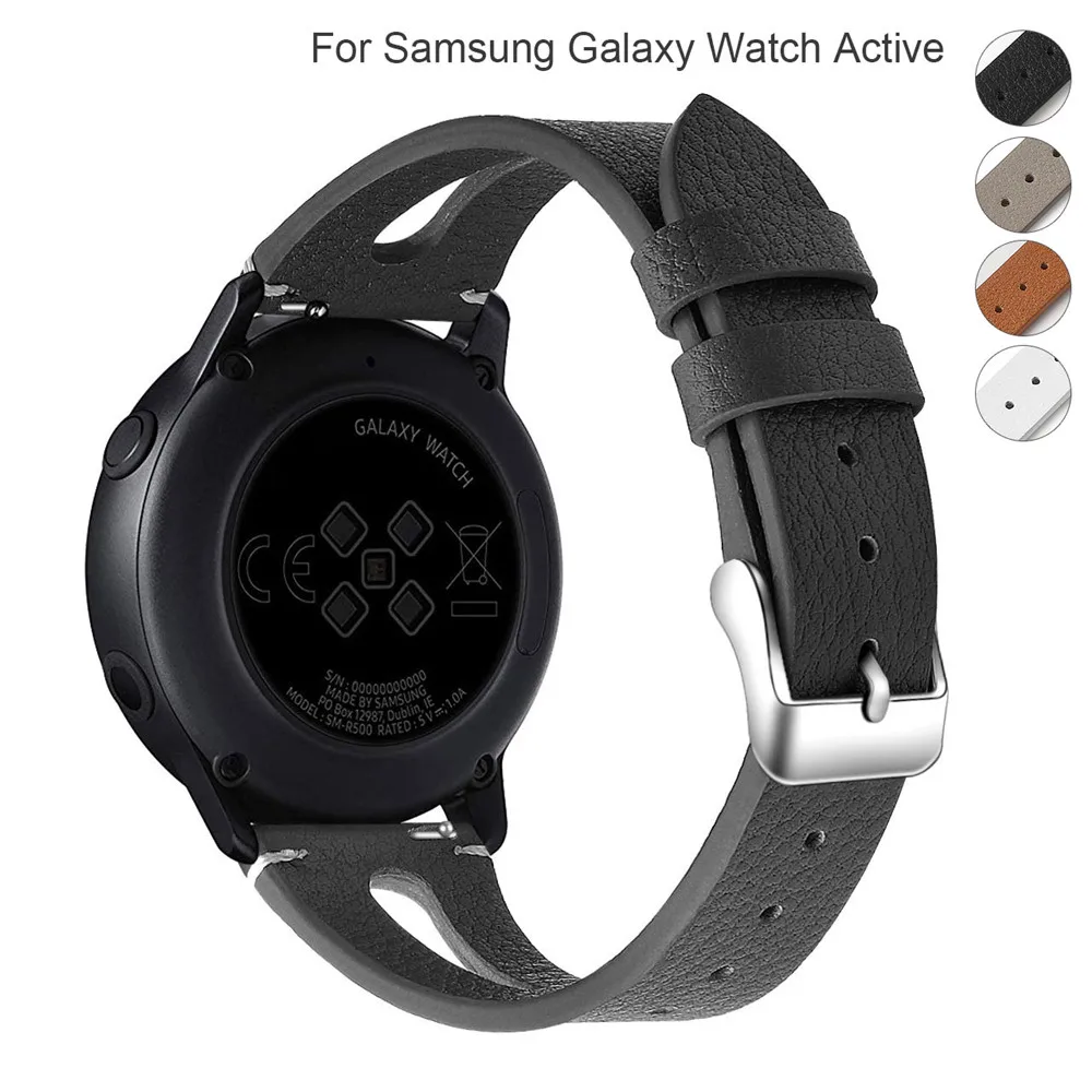 Essidi кожаный браслет ремешок для samsung Galaxy Watch активный умный Браслет ремешок петля для samsung Galaxy часы Активный аксессуар