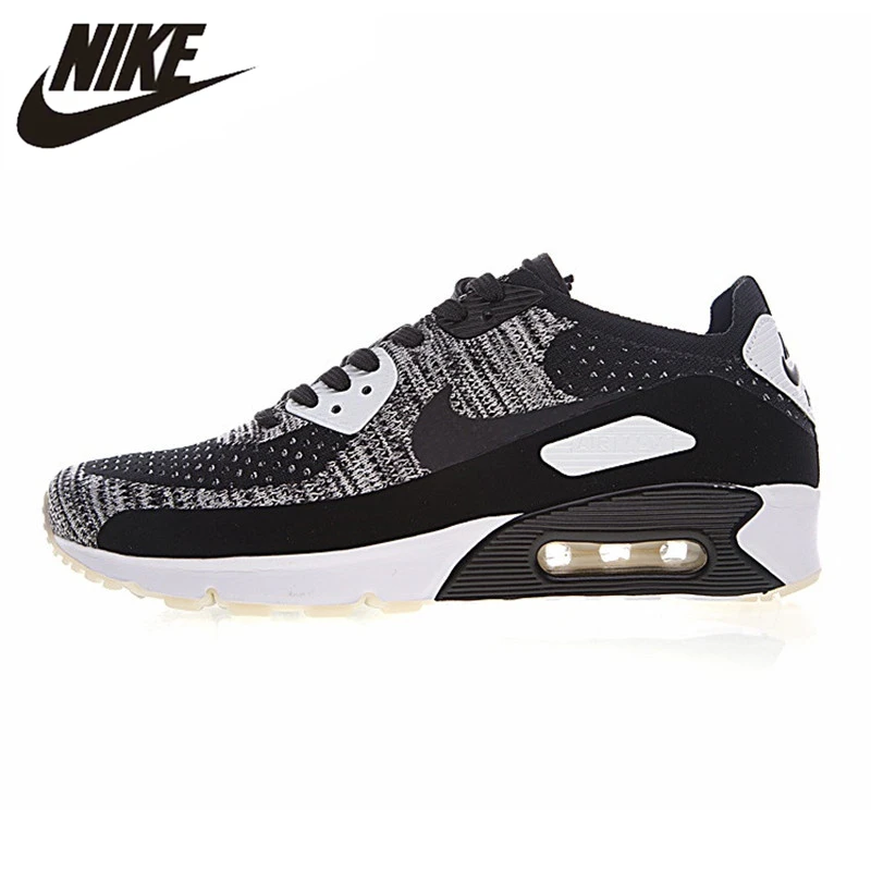 

Nike Air Max 90 Ultra 2.0 Flyknit Men's Running Shoes, Army Green/Dark Grey, Breathable, Non-Slip 875943-001 875943-300