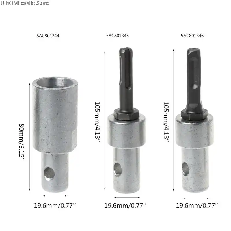 Erdbohrer Bohrer SDS Cutter Bar Verbinder Adapter Connector Ersatzteile