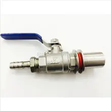 Комплект клапана из нержавеющей стали котёл w/barb, 1/" BSP, 1/2" бар, штуцер перегородки для сосуд для домашнего варения пива горшок