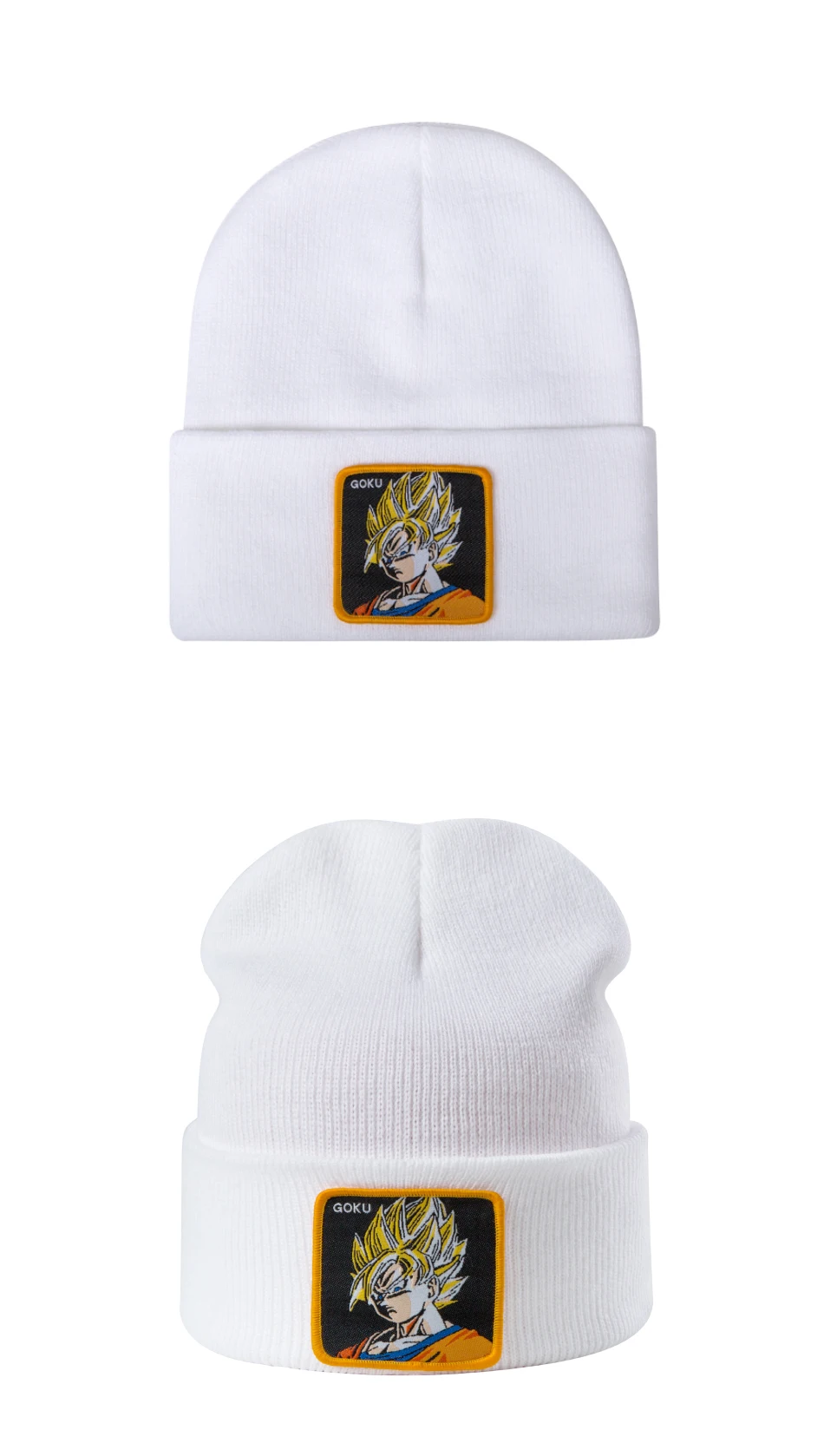 Зимние шапки японского аниме, вязаные шапки с вышитым логотипом, теплые шапки Skullies, вязаные шапки для катания на лыжах, шапка в стиле хип-хоп, Прямая поставка