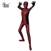 Žena Deadpool Cosplay kostýmová maska ​​Dospělý Spandex Lycra Zentai Bodysuit Celé tělo Second Skin Tight Halloween Party Suit