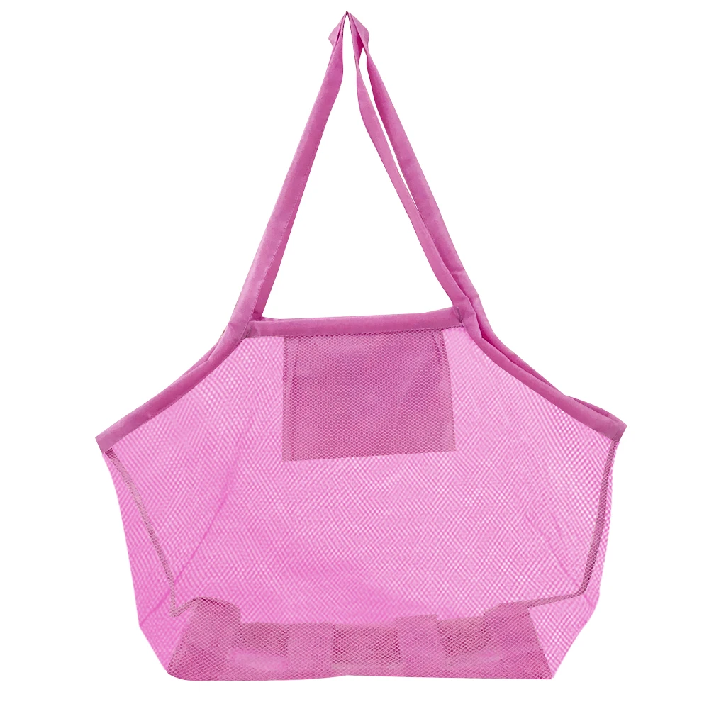 

Foldable Beach Bag Beach Mesh Bag Toy Baskets Storage Bag For Travel Beach Waterpark Supermarket Sand Away Carry Beach Totes
