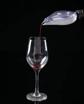 

200pcs hot Mini Transparent Acrylic Wine Decanter Red Wine Aerating Pourer Spout Decanter Wine Accessories Tool