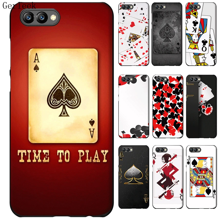 Mobile Phone Case For Huawei Honor Note 10 6A 7A 7C 7X 8X 8 8C 9 Lite Cover Poker HD Logo Casing Shell | Мобильные телефоны и