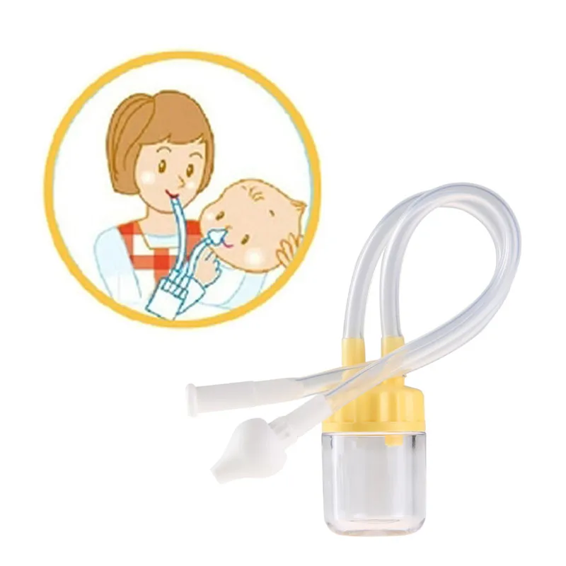1 pcs font b Newborn b font Baby Safety Nose Cleaner Vacuum Suction Nasal Aspirator Nasal