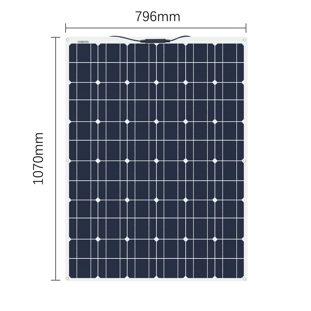 140W 18V Flexible Solar Panel Monocrystalline Silicon Cells Module Solar Charger For Car Home RV Yatch Boat Battery 12V charger