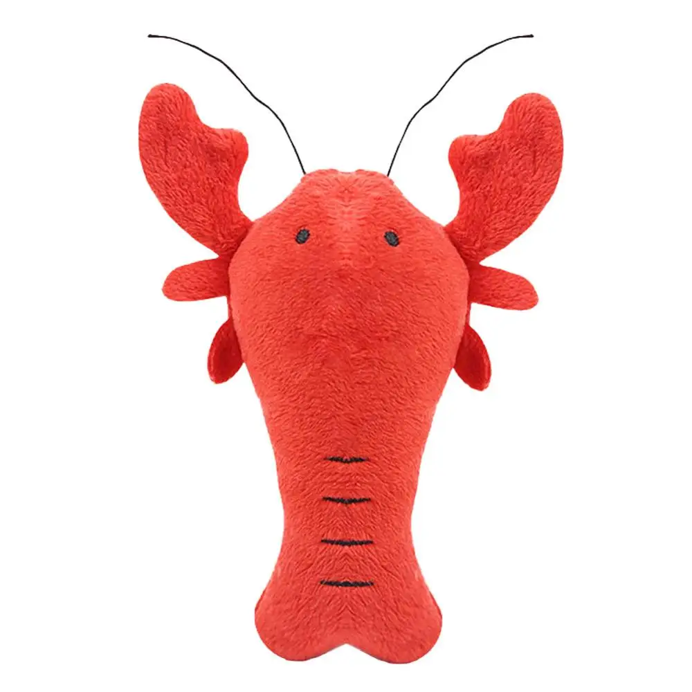 Детские игрушки Плюшевые вокальные куклы для кошки и укус собаки и спящий компаньон яблоко звезда облако кости встроенный BB устройство может взаимодействовать - Цвет: Lobster