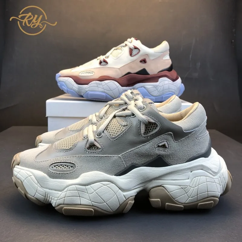 

RY-relaa ins wind net red old shoes women 2019 spring new couple casual sports thick platform shoes men's tide sports shoes