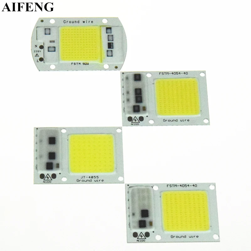 AIFENG Led COB бусины Smart IC не нужен драйвер 15 Вт 20 30 50 вход 220 в 230 240 В Высокий люмен