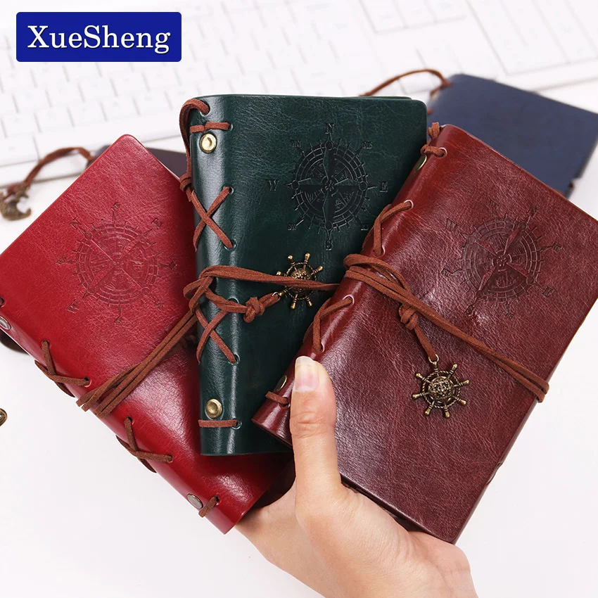 1PC Spiral NoteBook Diary Book Vintage Pirate Anchors PU Leather Note Book Replaceable Xmas Gift Traveler Journal 1PC Spiral NoteBook Diary Book Vintage Pirate Anchors PU Leather Note Book Replaceable Xmas Gift Traveler Journal