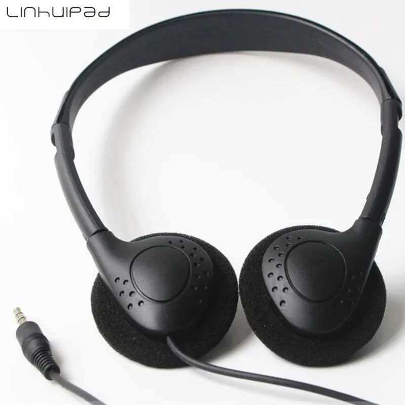 Linhuipad 3 5mm Classroom headphone low cost disposable headsets stereo headphone for school kids hospital gyms 300pcs lot